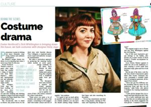 Screenshot of Western Morning News article 'Costume drama'