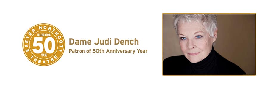 Poster of Judi Dench with text reading 