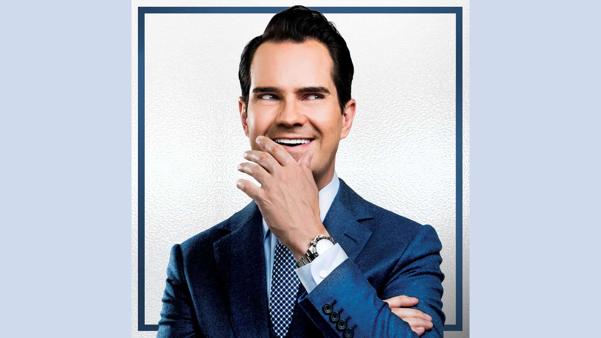 Jimmy Carr portrait for 'Terribly Funny' show
