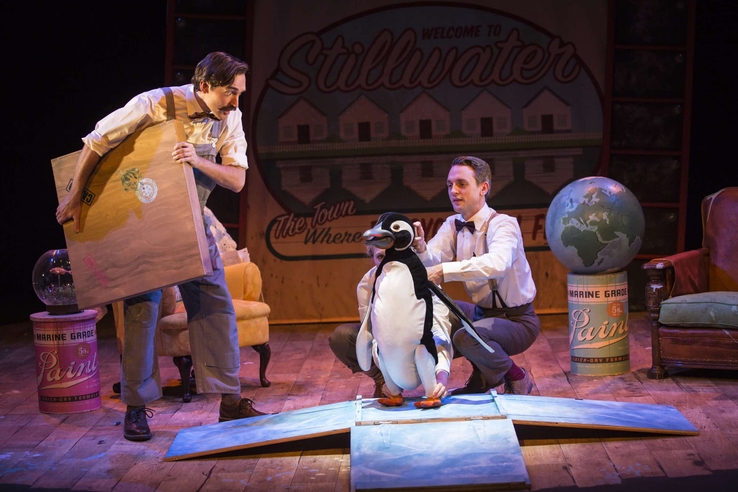 Mr Popper's Penguins cast, mid-performance