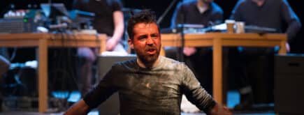 Photo of Macbeth mid-performance