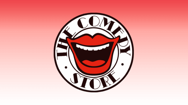 Comedy store logo: a big, laugh-out loud mouth!